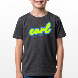T-Shirt für Kinder "Carl" grau, unisex